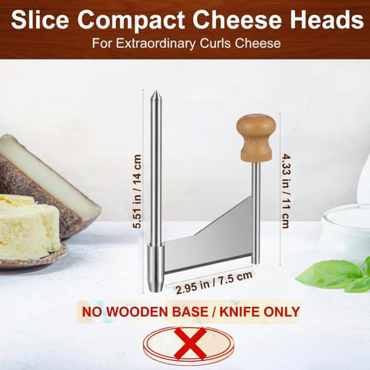 Homoyoyo Cheese Curler Wheel: Stainless Steel Cheese Butter Chocolate Shaver to Create Beautiful Rose-Shaped Cuts Revealing Its Rich Flavor for Restaurants, Cafes, Dessert Shops, Home (Slicer Only)