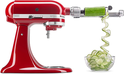 KitchenAid DRTVICE6 Combo Package Spiralizer KSM1APC Flex Edge Beater KFE5T Stand Mixer Attachment Recipe Book