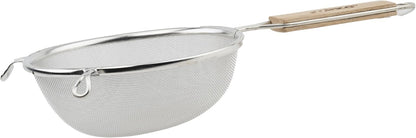 Winco - MSTF-6S Winco Strainer, 6.25-Inch Diameter, Fine Single Mesh, Medium, Tin, Tan