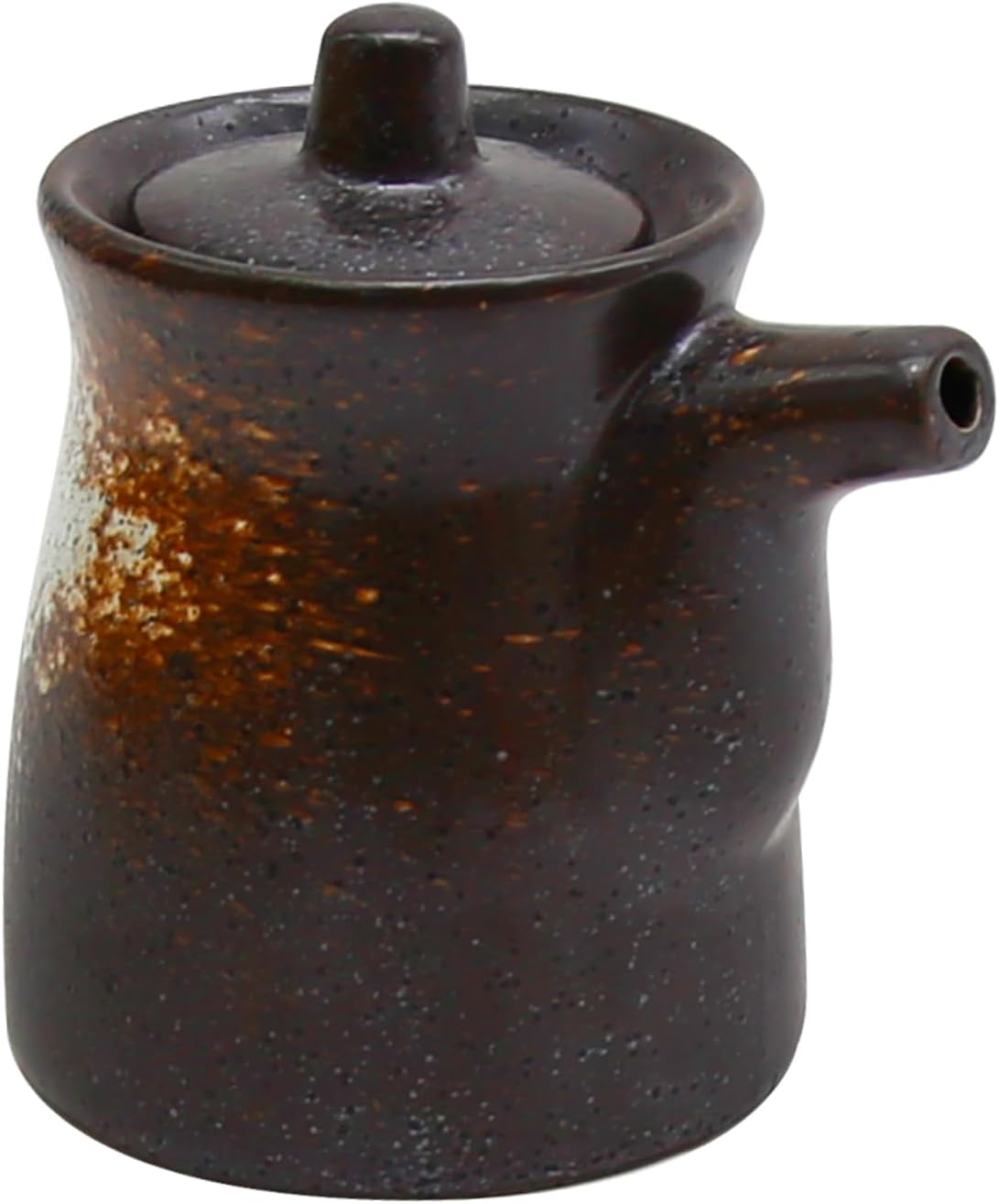 MDEOOSKY Ceramic Seasoning Bottle, Japanese Style Earthenware Ceramic Oil Dispenser, Olive Oil Dispenser, Sushi Sauce Container, 6.76 fl oz
