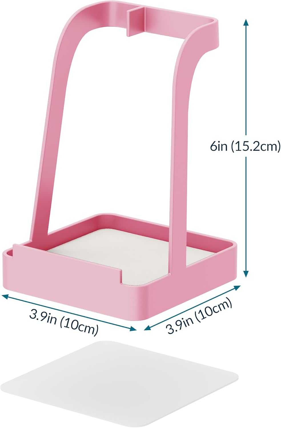 NiHome Versatile Pot Lid Ladle Holder Multipurpose Spatula Pad Book Cutting Board Spoon Rest Kitchen Utensils Drip Tray Washable Durable Stable Tack-Free Installation (Black)