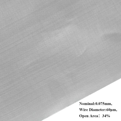 TIMESETL 304 Stainless Steel Woven Wire 80 Mesh - 12"X 40" Filter Screen Sheet Filtration Cloth