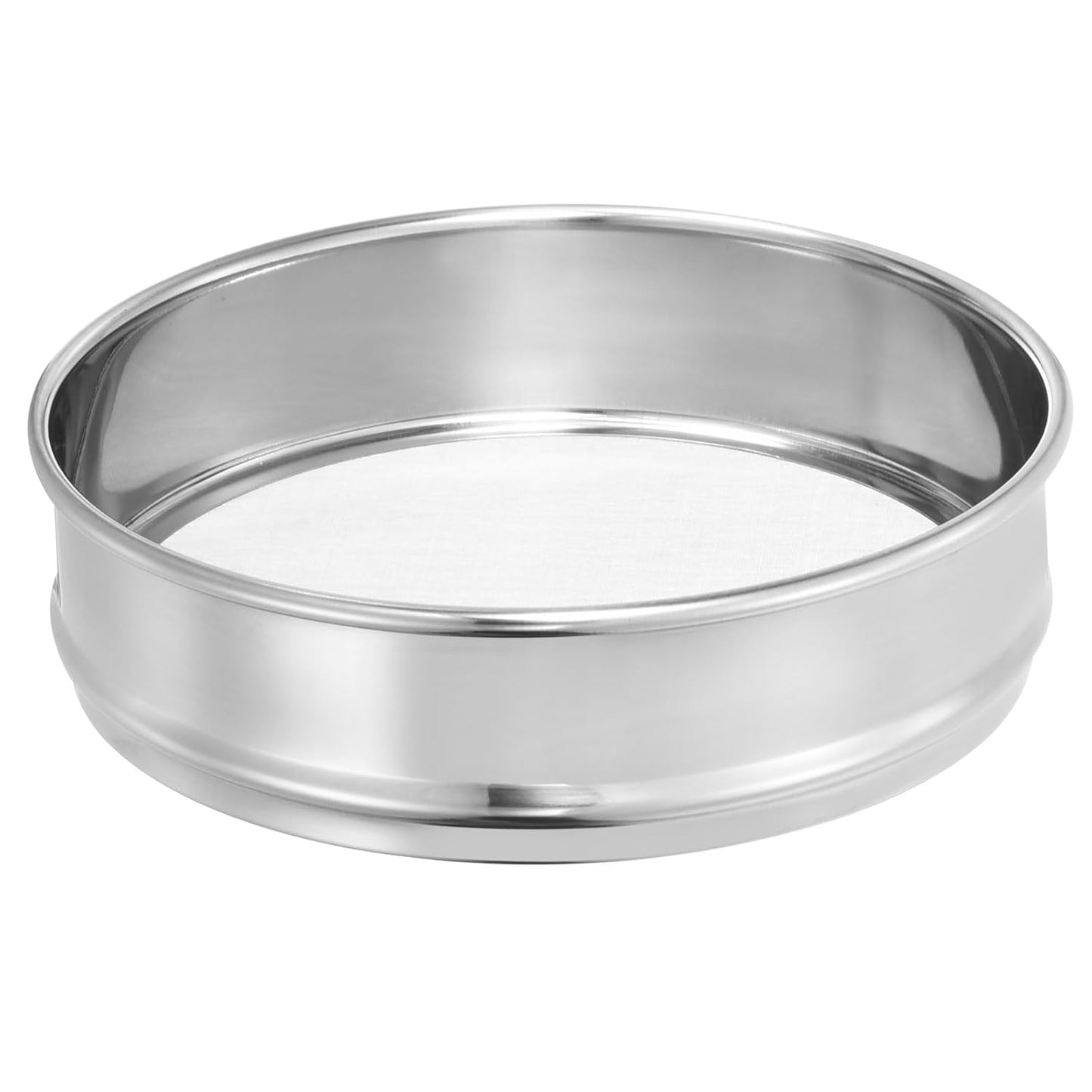 PATIKIL 40 Mesh Lab Sieve, 8" Diameter Test Sieve 304 Stainless Steel Wire Cloth (0.45mm) for Industrial Laboratory - Colors B