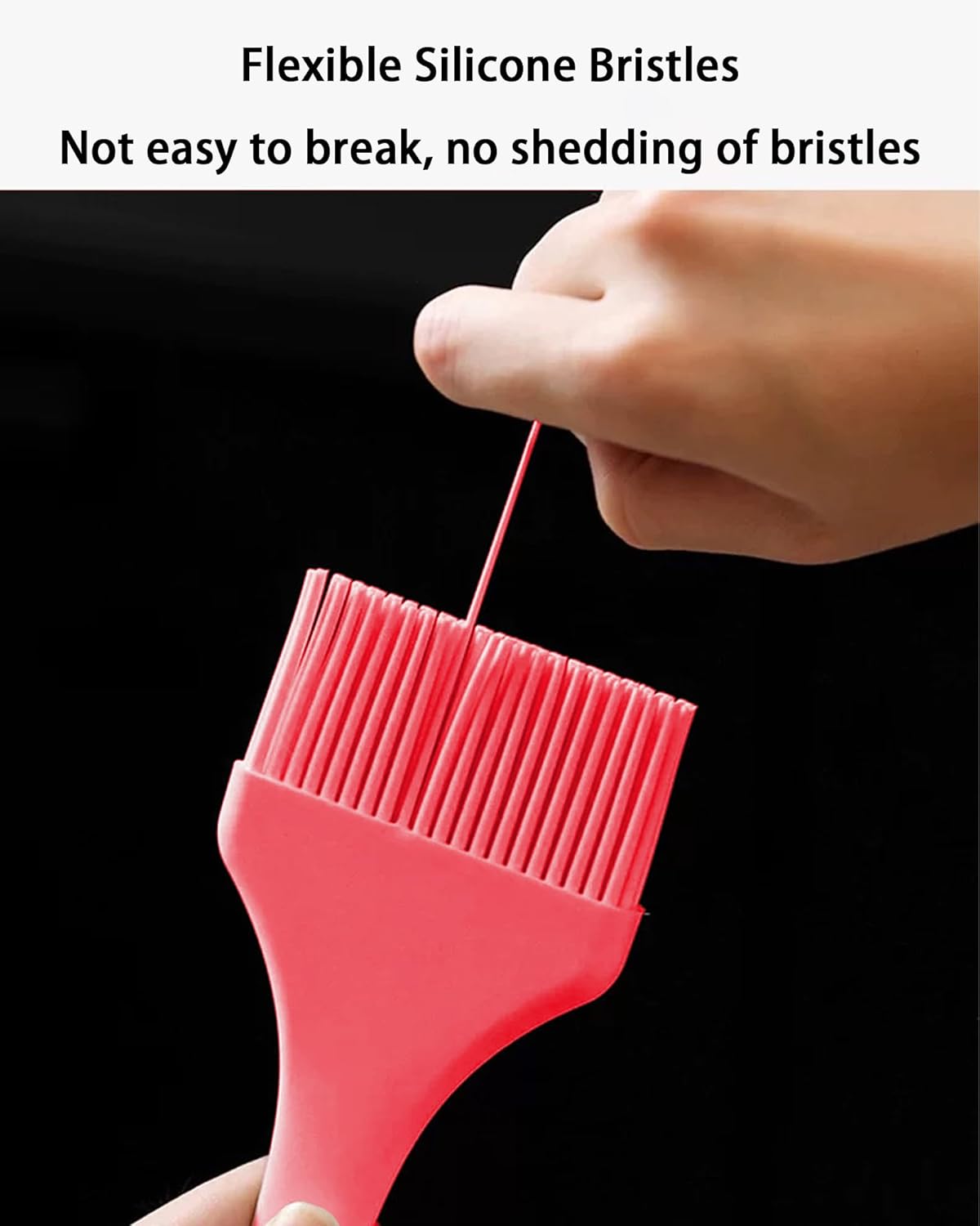 2Pcs Silicone Basting Pastry Brush - Heat Resistant Cooking Brushes Food Brush for Oil, Sauce, BBQ, Baking Outdoor Grill Dishwasher Safe – Green