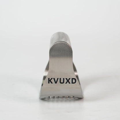Garlic Press, Stainless Steel, KVUXD Rocker Style with Perforated Pressing Plate