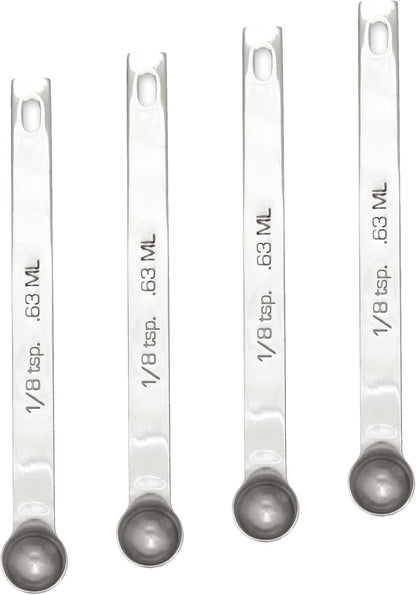 RSVP International Endurance Kitchen Collection Open Stock Measuring Spoon, Stainless Steel, Dishwasher Safe, 0.5-Teaspoon