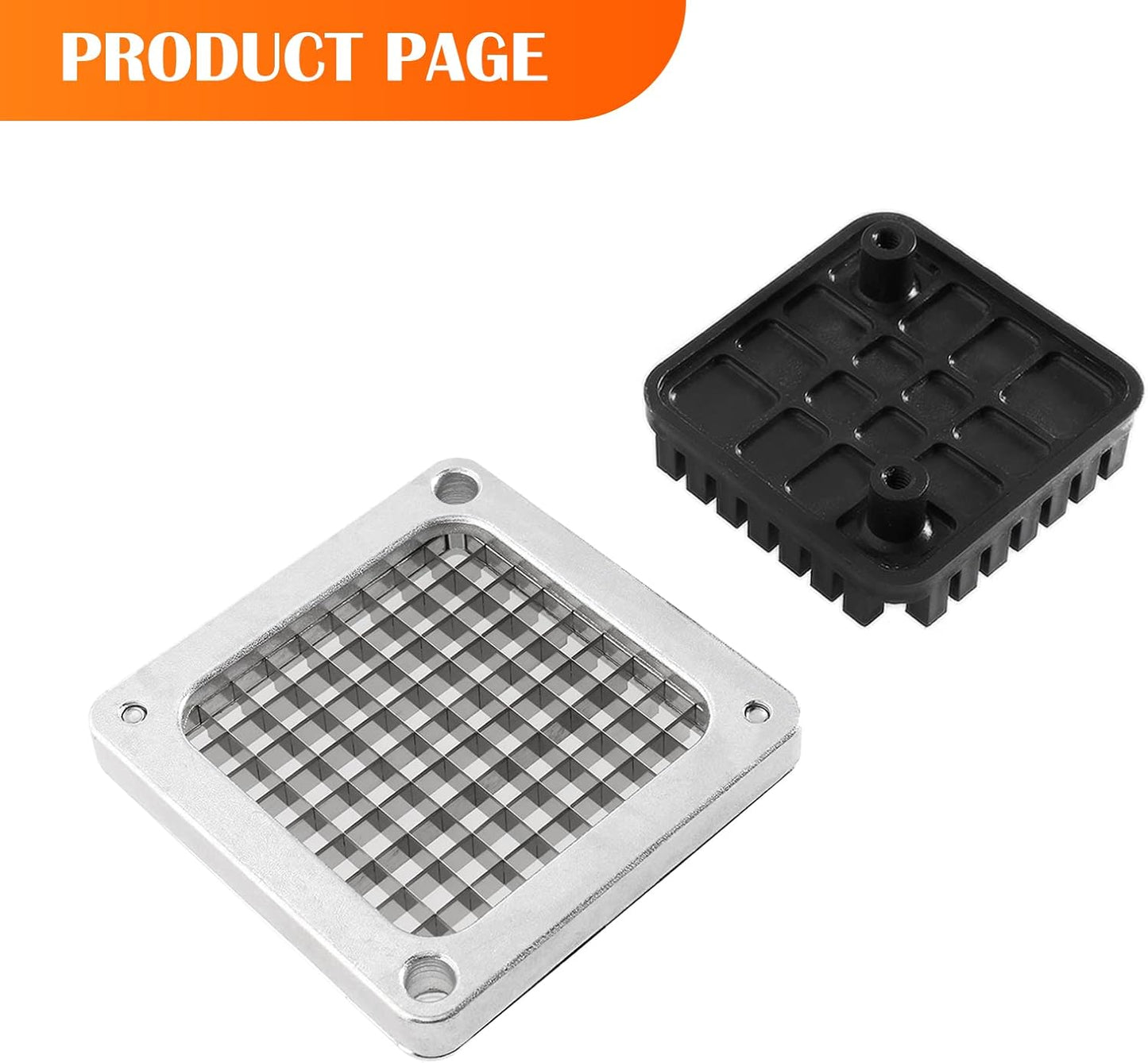 Replacement Chopper Blade Commercial Vegetable Chopper Dicer Stainless Steel Blade for Fruit Cutting Machine Tomato French Fries Cutter (3/8″ Blade)