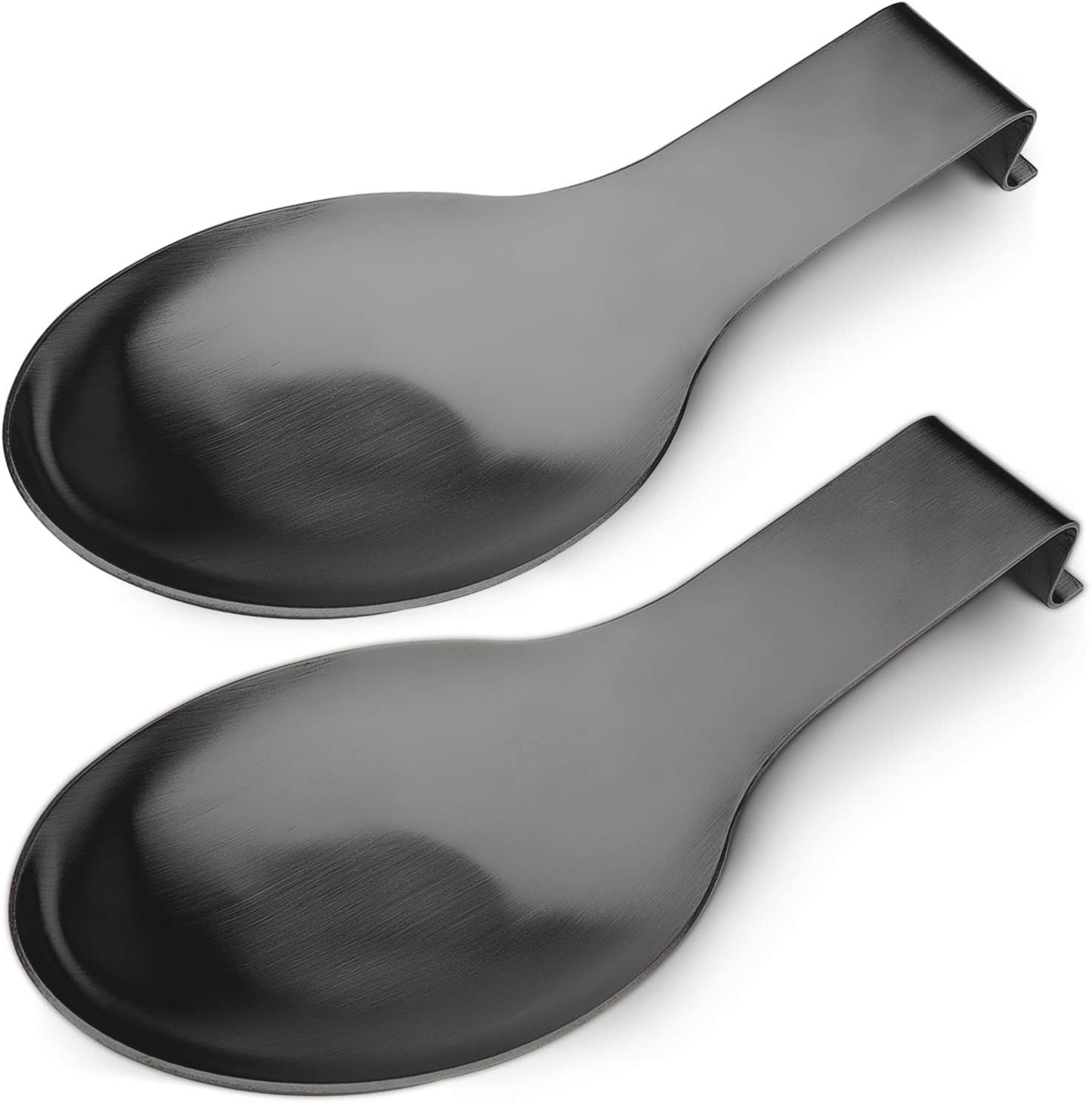 VanlonPro Stainless Steel Spoon Rest, Spatula Ladle Holder, Stainless Steel Utensil Spoon Rest Holder, Brushed Finish, Dishwasher Safe 9.8 x 3.7 Inch (Silver 1PC)