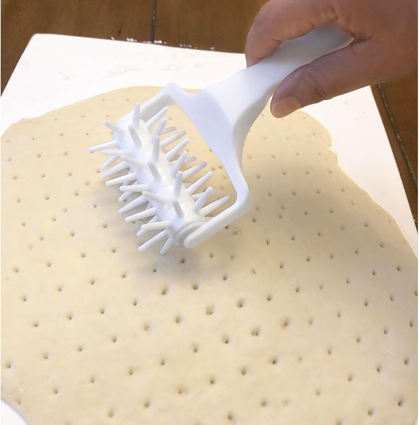 Norpro Docker for Pizza Crust or Pastry Dough, White,3241