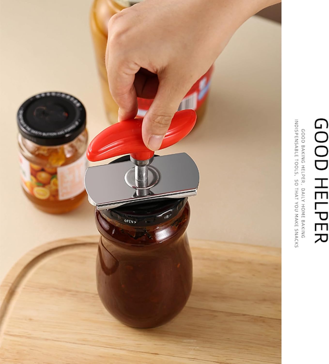 Jar Opener - Jar Openers TopRated for Seniors, Bottle Openers for Seniors, Mutil Lid Opener, Get Lids Off Easily (Black)