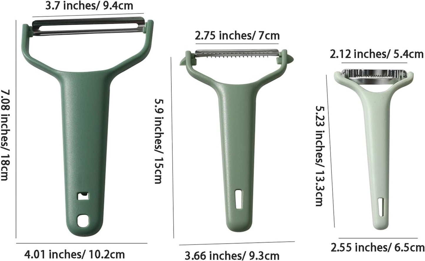 3 in 1 Multifunction Julienne Peeler, Stainless Steel Vegetable Slicer Tools, Corn Peeler & Grater Set, Household Portable Vegetable Julienne Peeler for Potato, Carrot, Cucumber, Cabbage, Beige