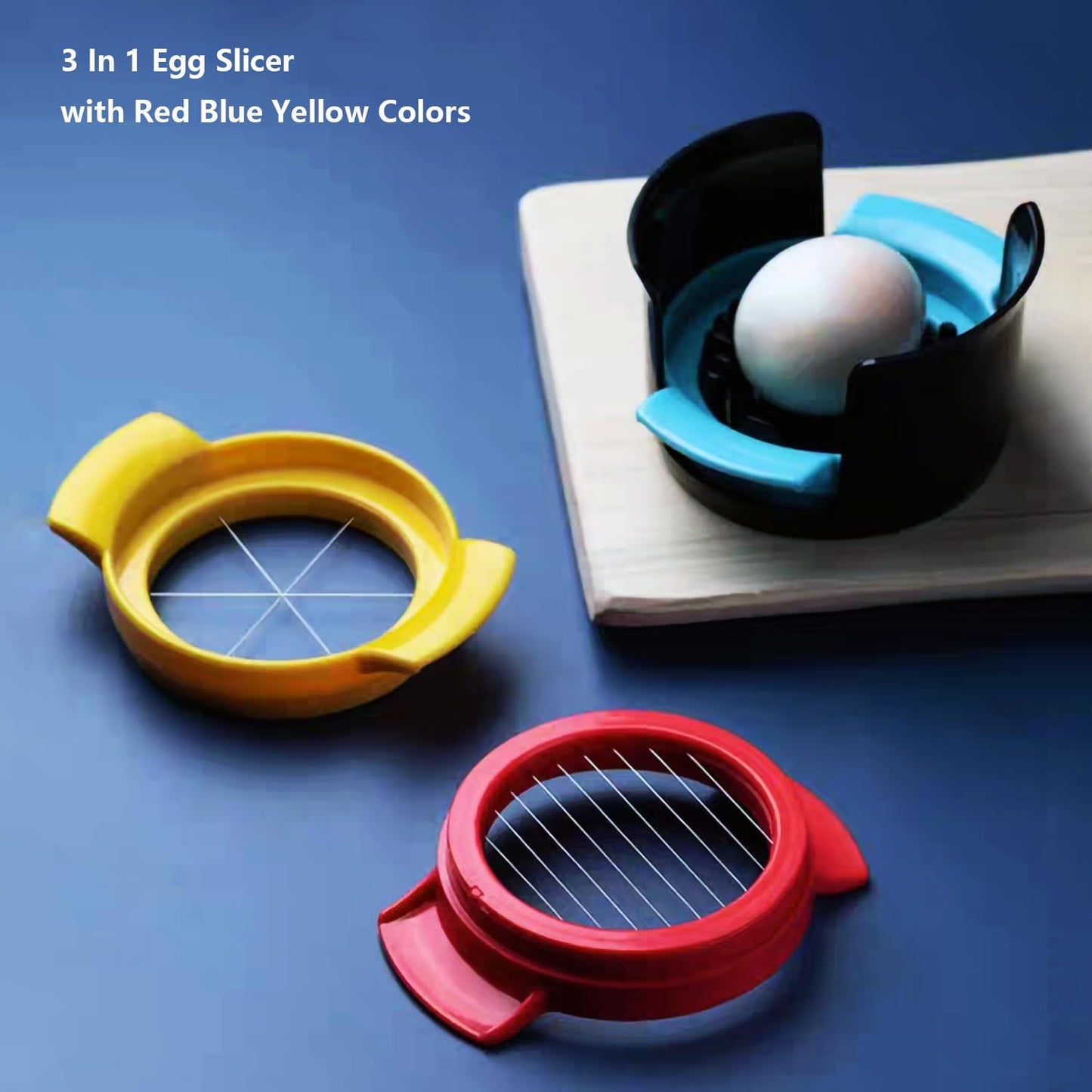 Egg Slicer Cutter Multi-functional Hard Boiled Egg Wedger (2 in 1)