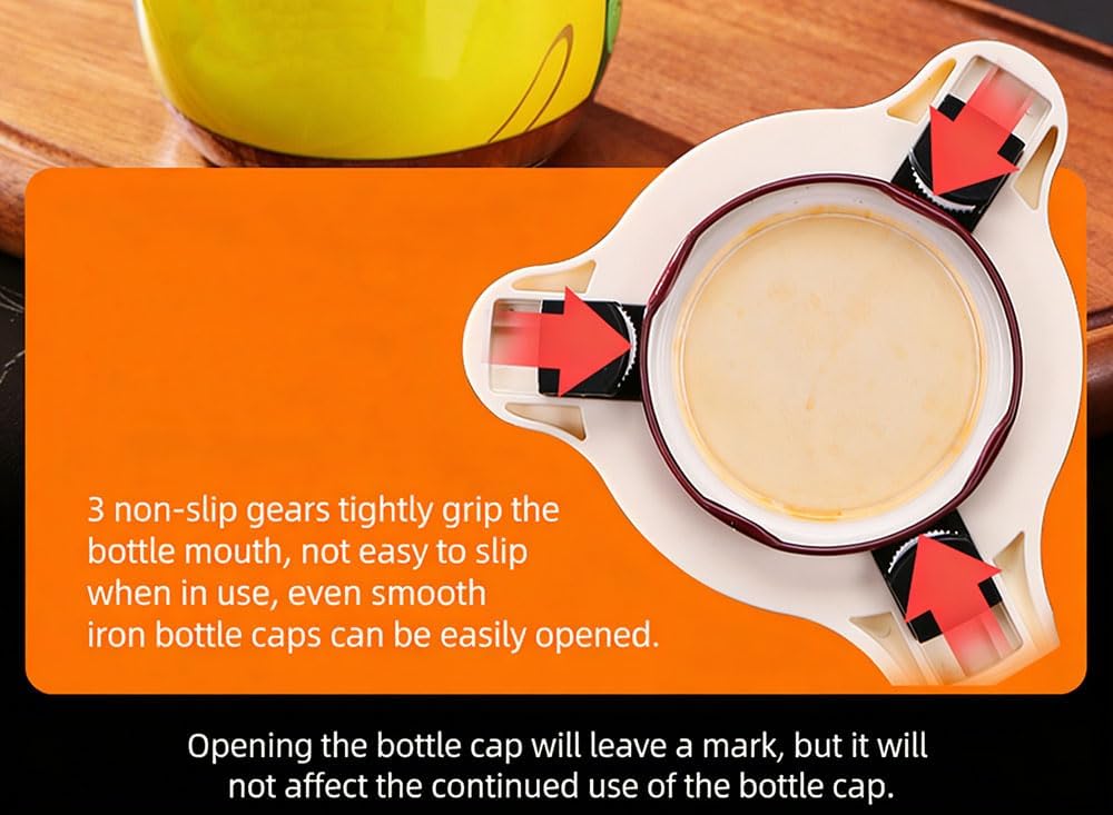 2026 New 4-in-1 Jar Opener ， Adjustable Stainless Steel ， Jar Openers for Seniors & Weak Hands ， Multifunctional Can Opener & Lid Opener for Jars, Bottles & Cans