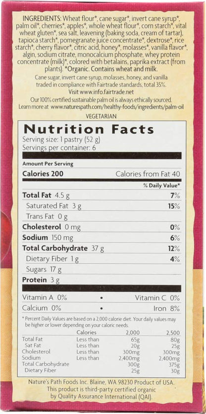 StarSun Depot (NOT A CASE) Organic Frosted Cherry Pomegranate Toaster Pastries