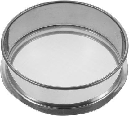 LALAFINA Fine Mesh Strainer 100 Mesh Round Flour Sifter 6 Inch Stainless Steel Ceramic Glaze Filter for Baking Straining Powdering Pottery Slurry