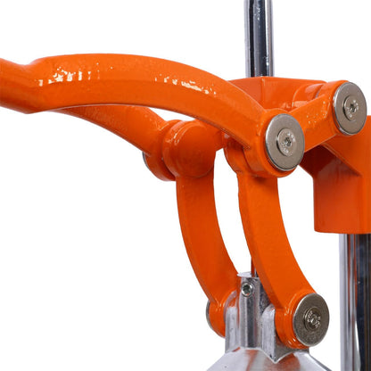 Extra-Large Commercial Grade Cast Iron Citrus Juicer, Heavy Duty Manual Hand Press Countertop Squeezer for Fresh Orange, Grapefruit & Citrus Juice (Orange)