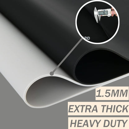 Extra Large Silicone Mat 36" x 24" Place Mats, Heat Resistant Mat for Kitchen Countertop Protector, Thick Placemats Washable Silicone Mats for Kitchen Counter Mat Dining Table Mat, Grey, Sapid