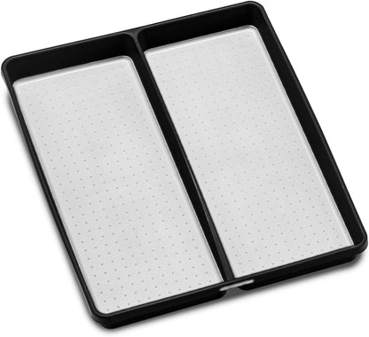 madesmart Premium Small Utensil Tray, Deep Storage for Ladles, Whisks & Serving Tools, Non Slip Lining, for Drawers & Home Organization, White