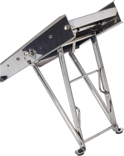 Bron Coucke – Professional Stainless Steel Mandoline with Protective Carriage – 2 Integrated Cutting Blade Units (3 mm & 10 mm) – Smooth & Corrugated Blades – Adjustable – Multi-Function