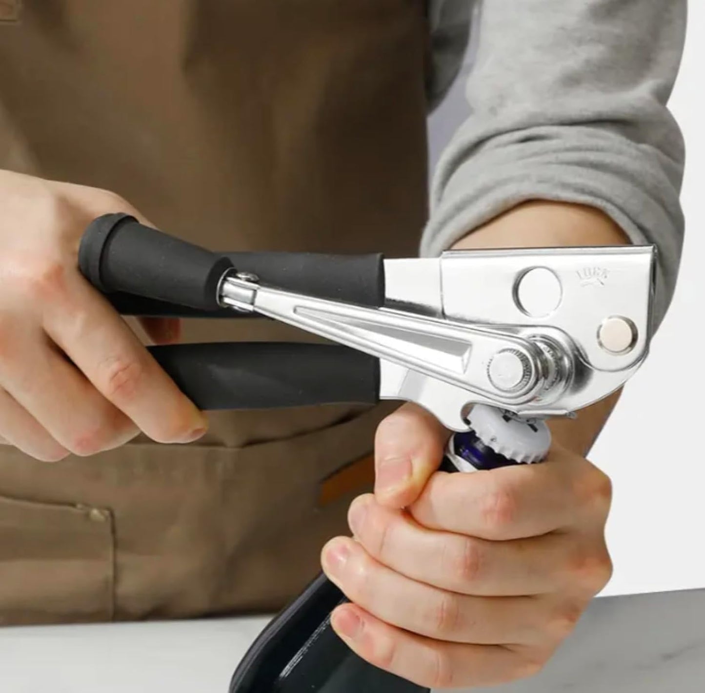 Commercial Can Opener, Manual Heavy Duty, Swing Grip Design, Easy Crank Handle