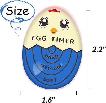 Lasubst Egg Timer for Boiling Eggs that Changes Color When Done, Tricolor