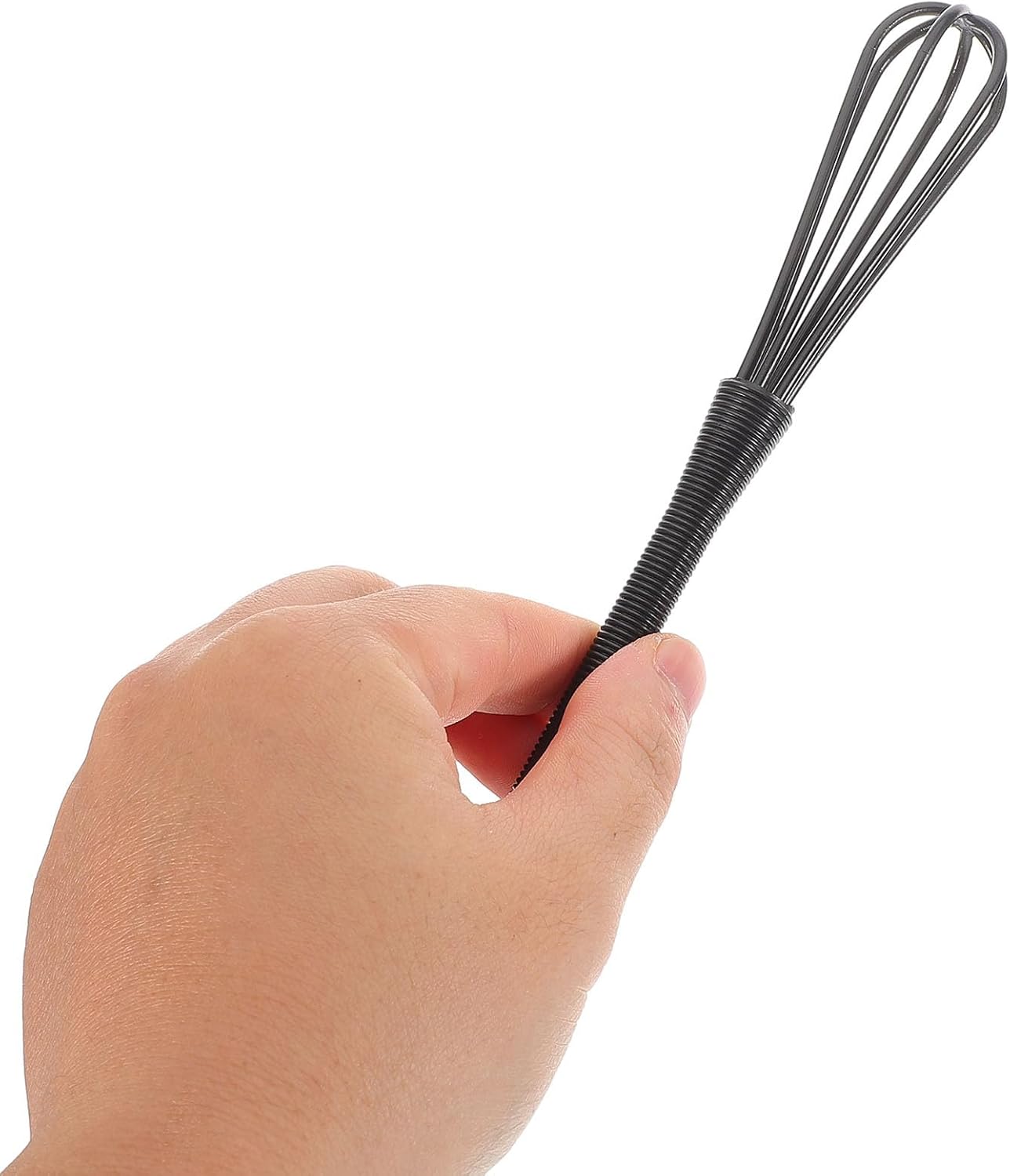 Housoutil Hair Dye Mixing Whisk Set, 5PCS Precision Small Plastic Whisks Hair Dye Color Mixing Hairdressing, Hairdressing Hand Mixer Tool for Even Color Cream Blending Salon and Home Use
