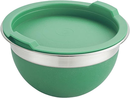 Tramontina 10 Pc Covered Stainless Steel and Silicone Mixing Bowl Set (Mint Green)