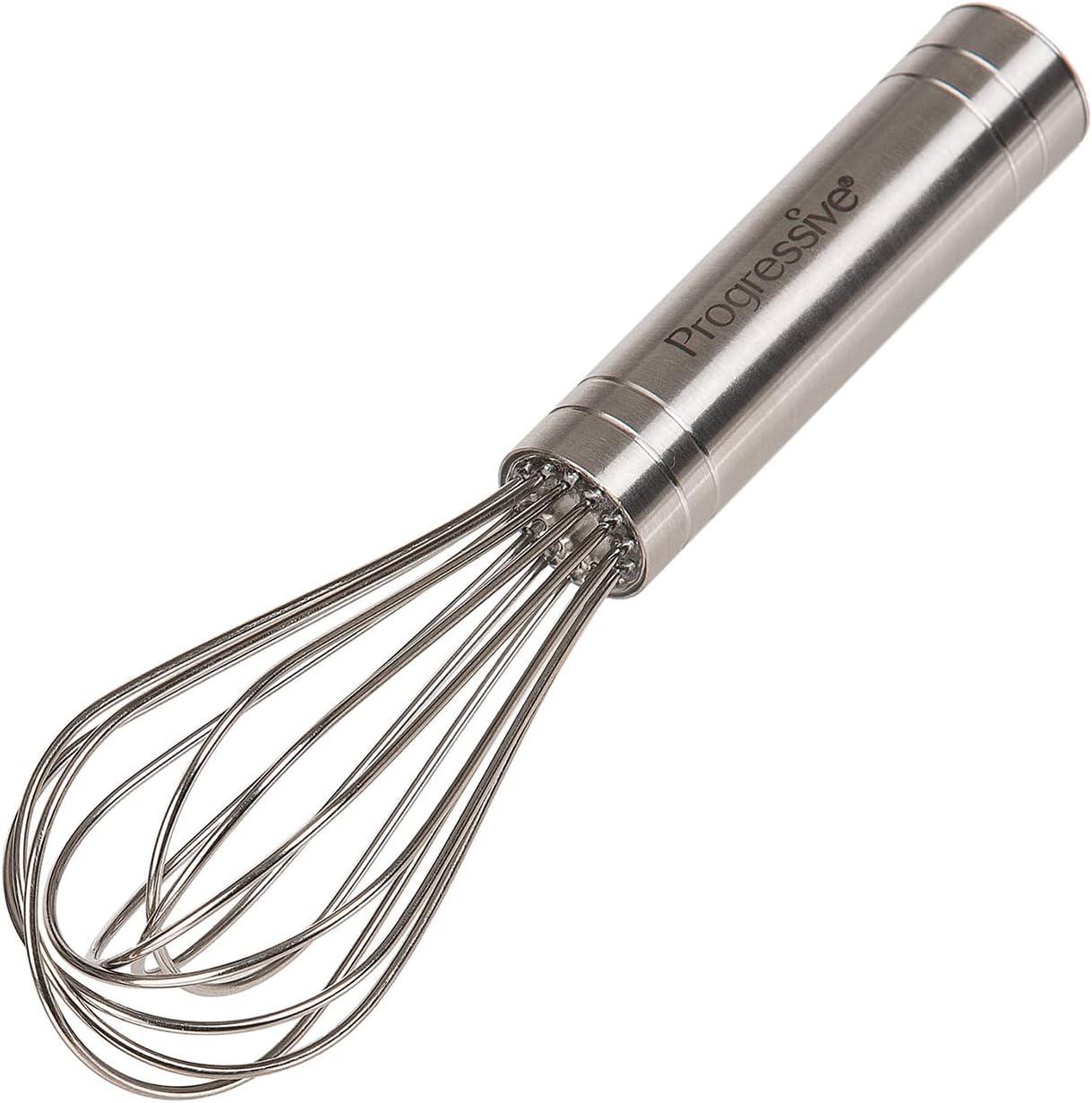 PrepWorks 10 Inch Fat Whisk - Stainless Steel Whisk for Mixing, Beating, and Stirring Sauces, Batter, and More