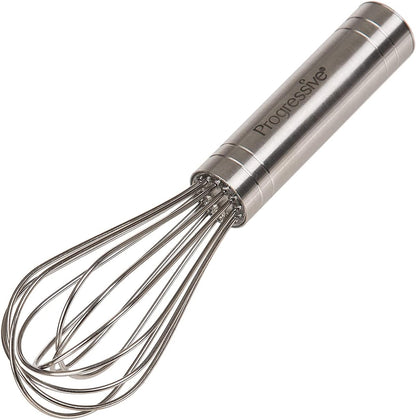 PrepWorks 10 Inch Fat Whisk - Stainless Steel Whisk for Mixing, Beating, and Stirring Sauces, Batter, and More