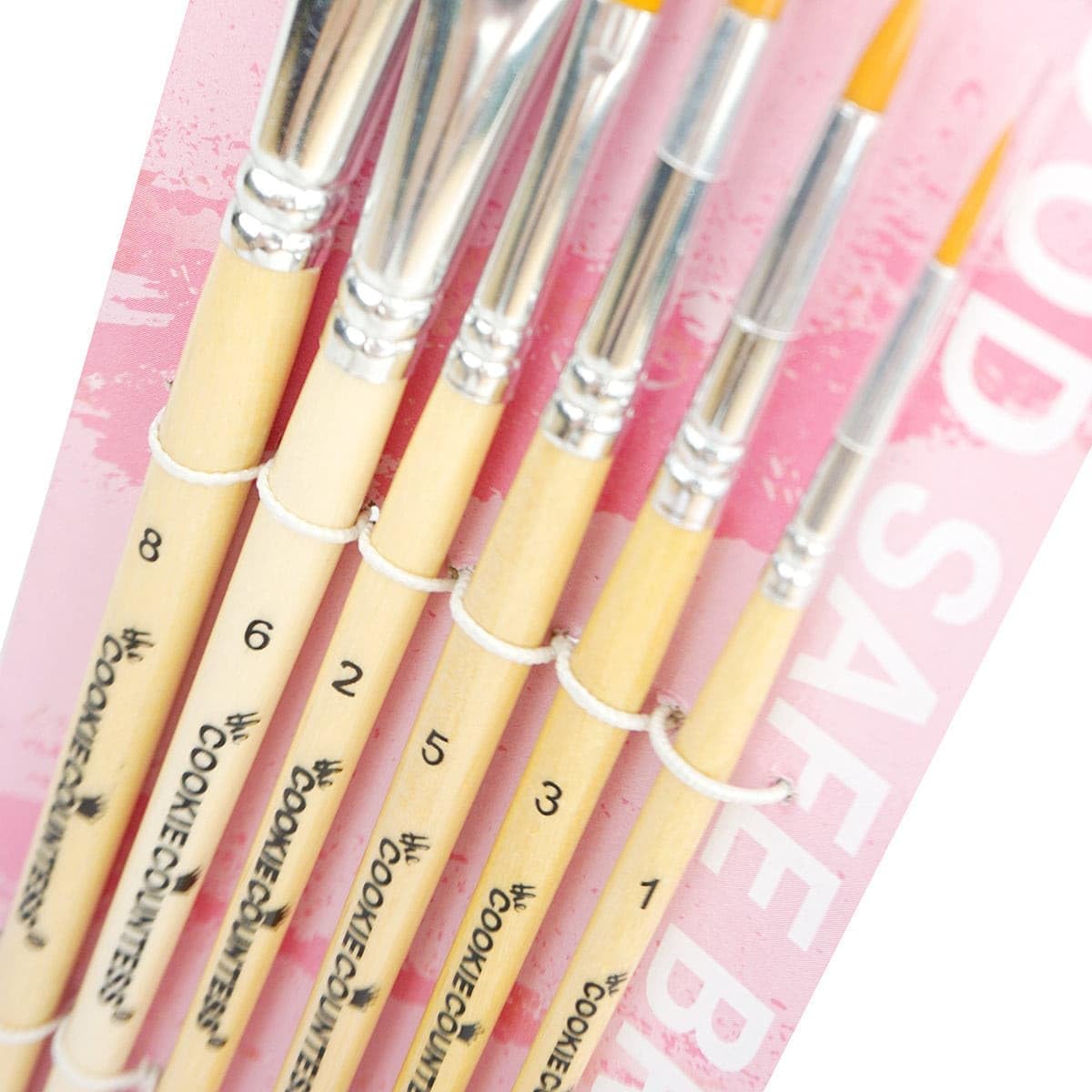 The Cookie Countess Set of 6 Cookie Decorating Cake Decorating Brushes