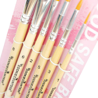 The Cookie Countess Set of 6 Cookie Decorating Cake Decorating Brushes