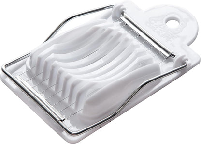 Chef Craft Basic Plastic Egg Slicer, 4 inches in length 8 stainless steel wires, White