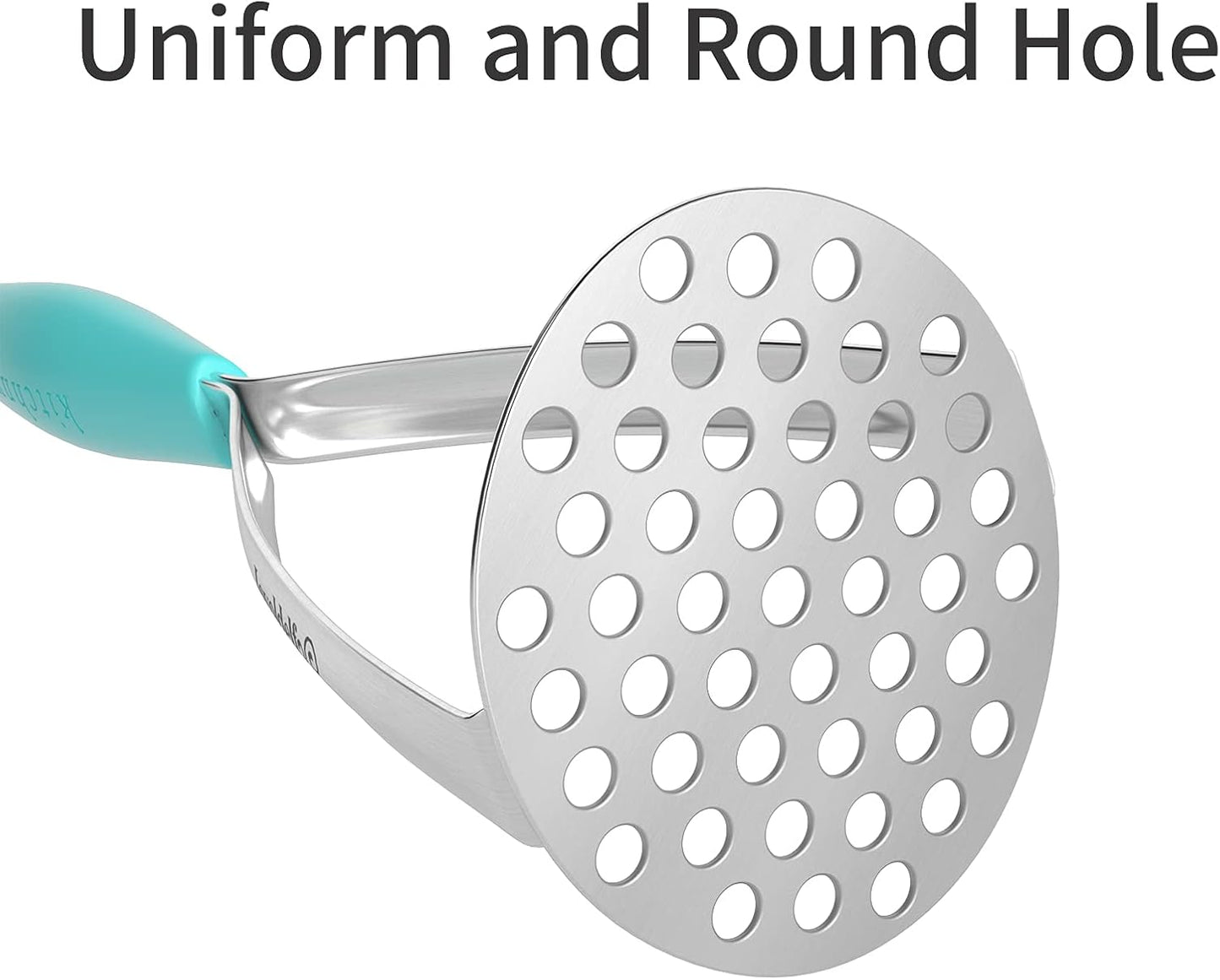 Joyoldelf Heavy Duty Stainless Steel Potato Masher with Potato Peelers, Masher Kitchen Tool & Food Masher/Potato Smasher with Silicone Handle, Perfect for Bean, Vegetable, Fruits, Avocado, Meat