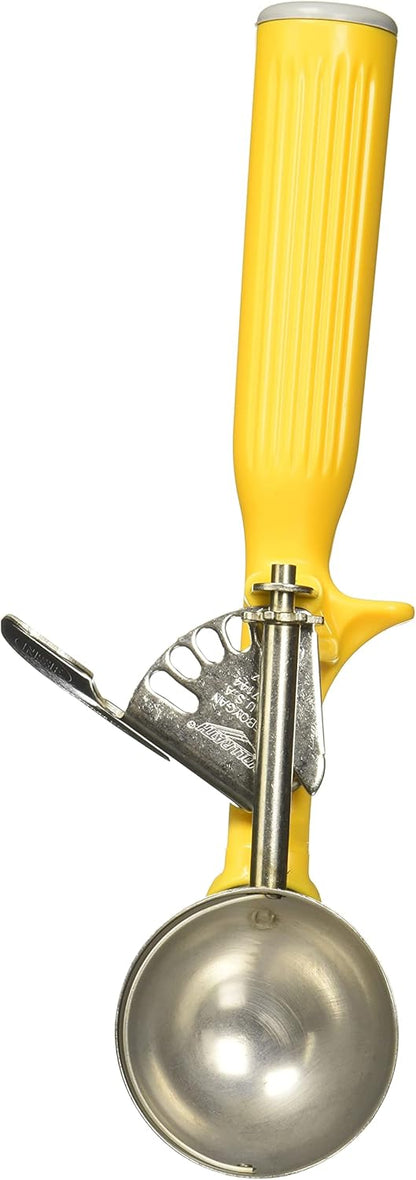 Vollrath 1-5/8 oz Stainless Steel Disher - Size 20,Yellow