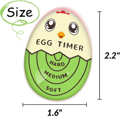 Lasubst Egg Timer for Boiling Eggs that Changes Color When Done, Tricolor