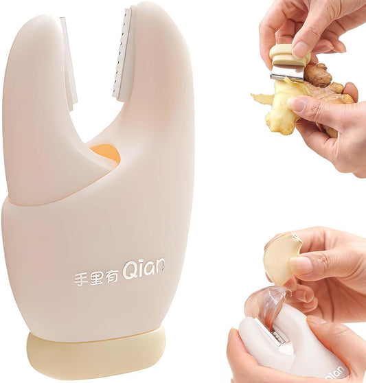 2026 New Garlic Peeler Clips with Stainless Steel Blade - Manual Skin Remover, Easy-to-Use Peeling Tool for Home Cooking, Kitchen Gadgets, Keeps Hands Odor-Free (Orange)