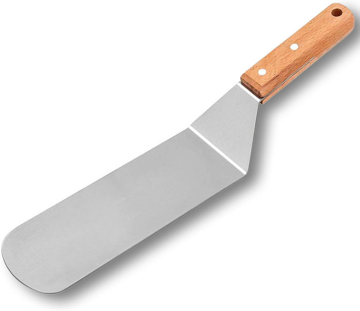 Multipurpose Bench Scraper, Dough Scraper and Dough Cutter for Flat Top Griddle, Bread, Pizza, and Pastry – Stainless Steel Griddle Scraper Chopper for Baking and Cooking