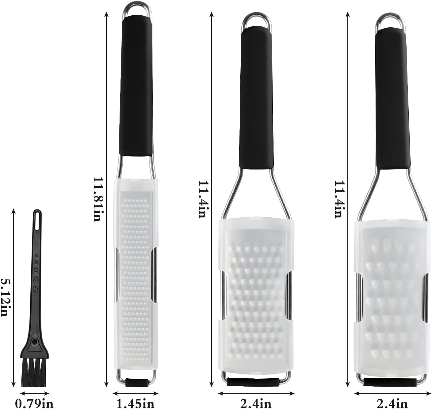 Cambom Lemon & Citrus Zester, Cheese Graters with Stainless Steel Sharp Blade for Parmesan Cheese, Ginger, Garlic, Nutmeg, Chocolate, Vegetables, Fruits, Dishwasher Safe Shredder Fine Blade