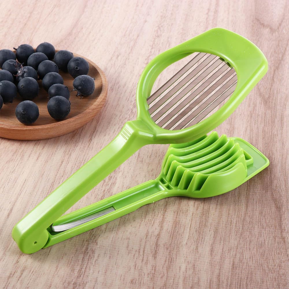 Leadigol Stainless Steel Egg Slicer Boiled Egg Cutter Handheld Mushroom Kiwi Divider Tomato Cutter Egg Split Device Home Kitchen Bar Tool Multi-purpose Slicing Mould
