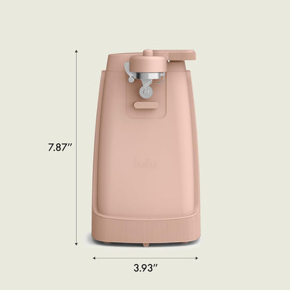 bella Electric Can Opener and Knife Sharpener, Removable Cutting Lever, Cord Storage, Stainless Steel Blade, Sage