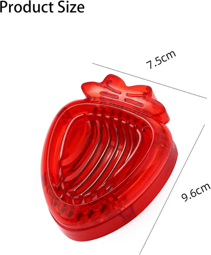 Strawberry Huller Fruit Slicer Set quick Remove Strawberry berry Stem Tool, Also Works for Tomato, Pineapple Corer Stems