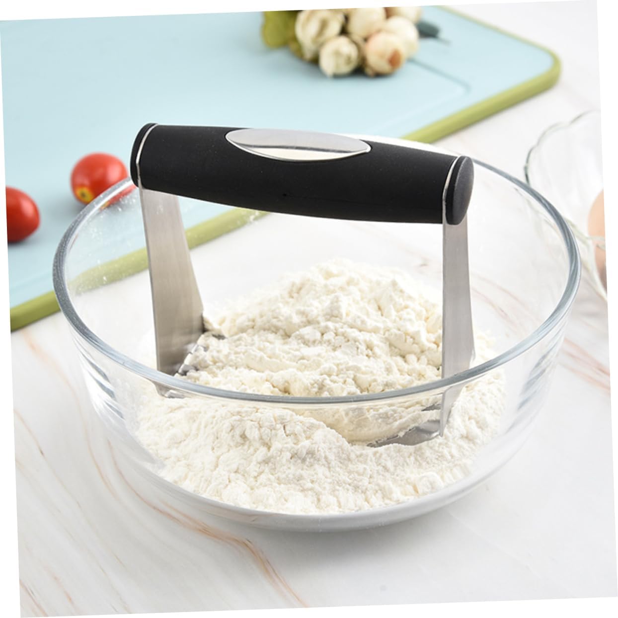 Stainless Steel Pastry Blender and Dough Cutter Handheld Flour Mixer for Baking Quick Butter and Dough Mixing Tool Kitchen Baking Utensils