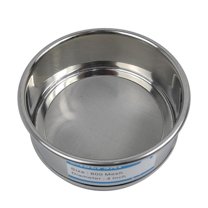 325 Mesh Lab Sieves 4" Diameter 304 Stainless Steel Wire Cloth Test Sieve for Industrial Laboratory Home