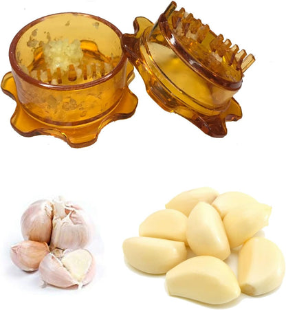 Angel’s Peel Lounge Grlic Mincer Manual Garlic for Quick Meal Preparation - Kitchen Tools for Mincing Grlic, Ginger, Herbs, Nuts (Clear Color)