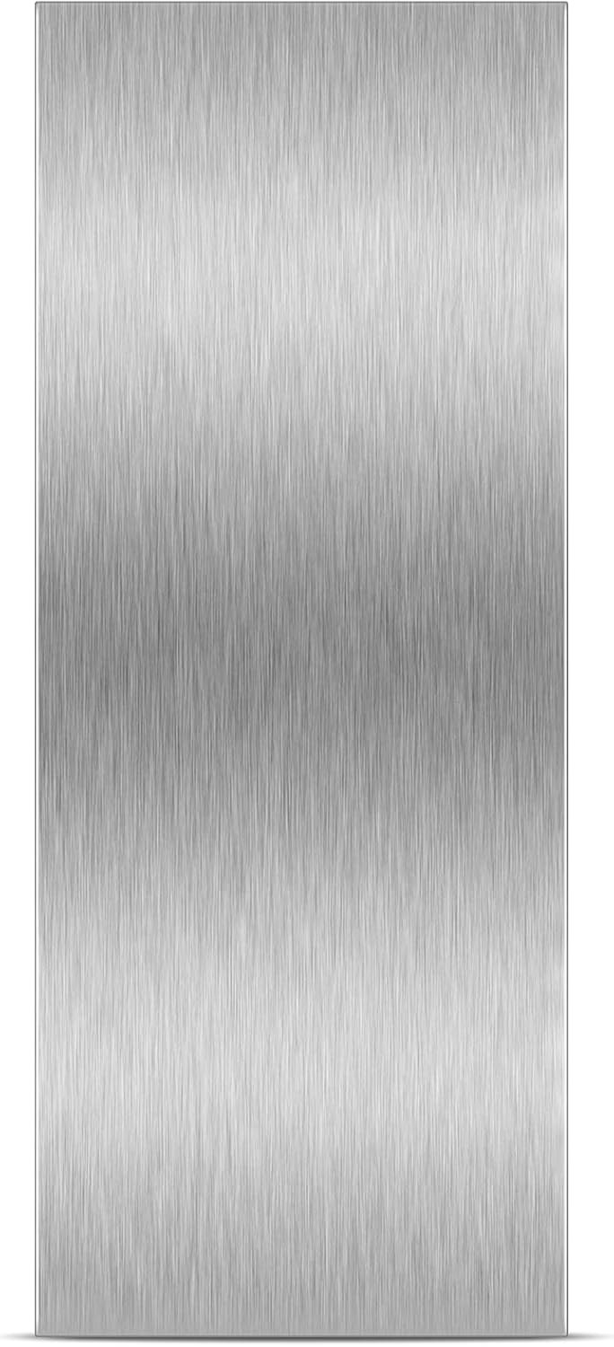 Patelai 10 Inch Stainless Steel Metal Cake Scraper Large Double Sided Patterned Stripe Edge Smoother Scraper Cake Decorating Comb Pastry Cutter for Home Kitchen Mousse Butter Cream Decor(1 Piece)