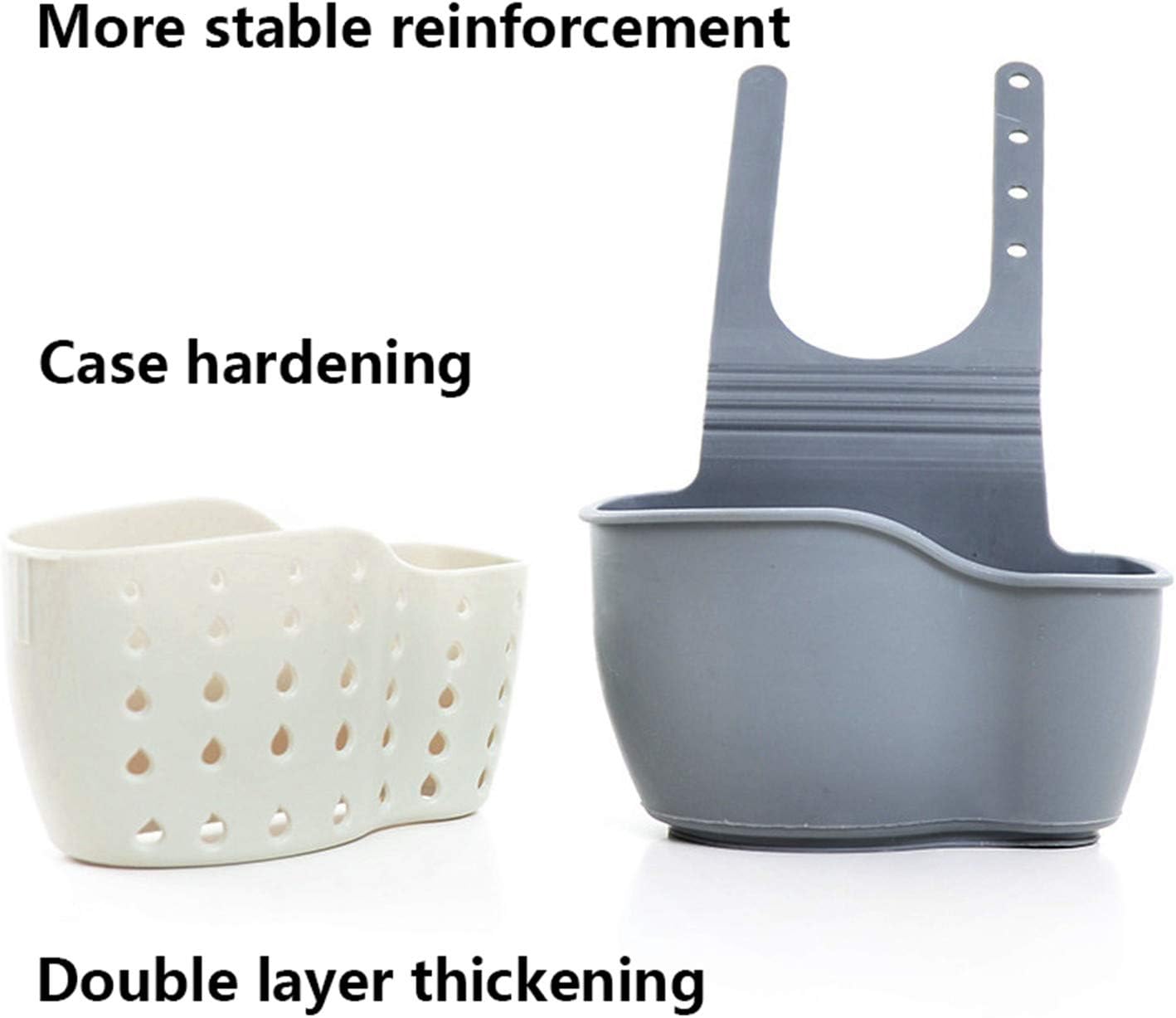 YYaaloa Sink Basket Sink Strainers Basket Kitchen Drain Shelf Sink Storage Holder (style 2- Pink)