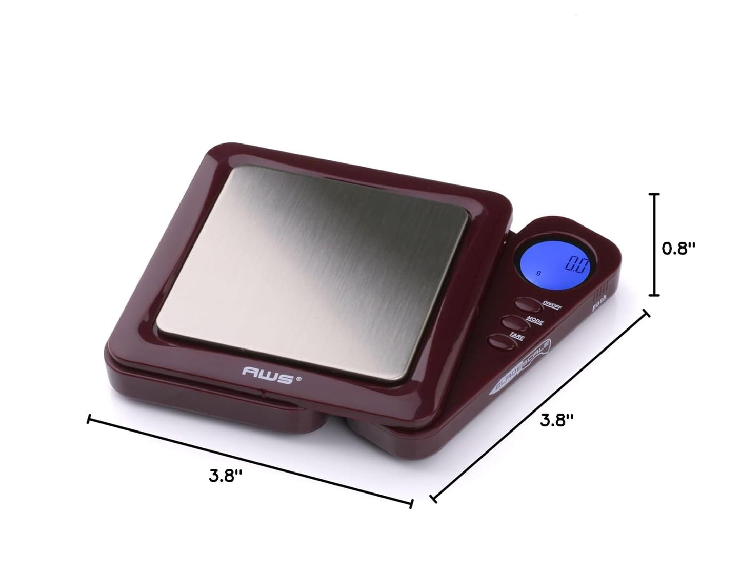 American Weigh Scales Blade Series Digital Pocket Gram Scale 1000g x 0.1g | Precision Mini Scale 0.1g Accuracy, Pocket Scale for Kitchen, Gold, Gems & Coin Scale, Smart Digital & Compact Scale