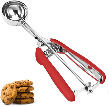 Ice Cream Scoop, 18/8 Stainless Steel Cookie Scoop, Cookie Scoops for Baking, 2 Tbsp/ 30 ml/ 1 oz Cookie Dough Scoop, Ice Cream Scooper with Trigger Release, Cookie Scooper for Baking