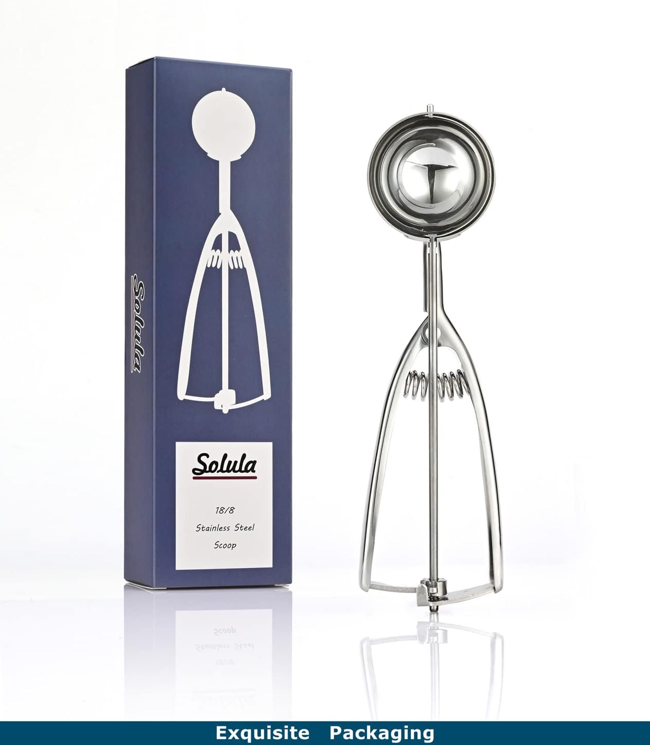 Professional 18/8 Stainless Steel Medium Cookie Scoop, Size 40