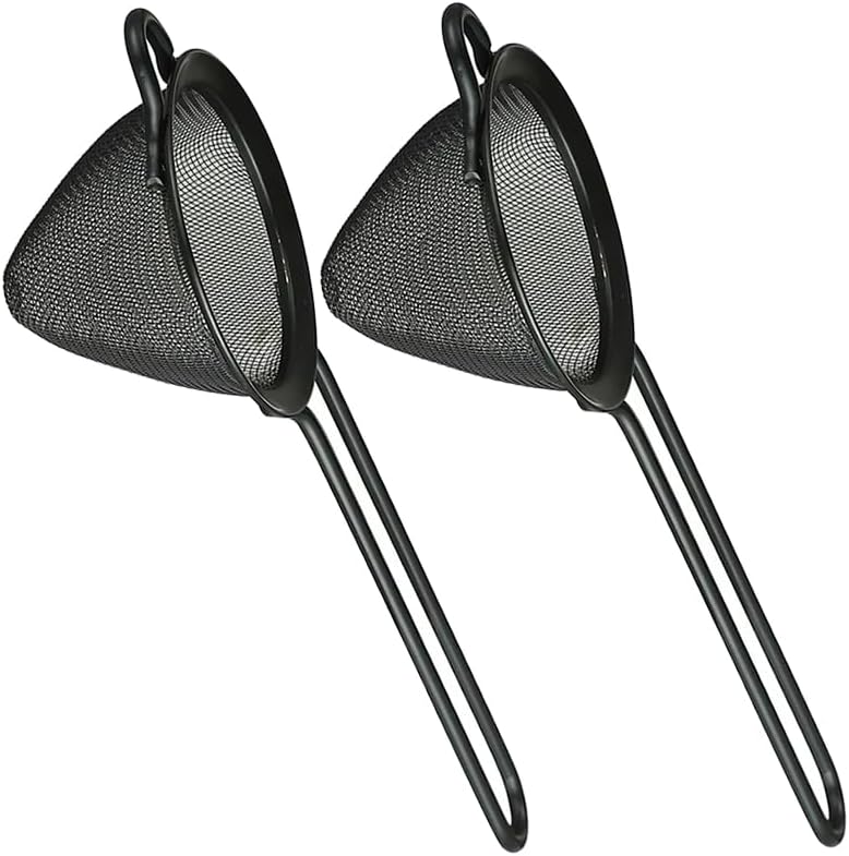 Fine Mesh Cocktail Strainer, Stainless Steel, Long Handle Set of 2 (Stainless Steel set of 2)